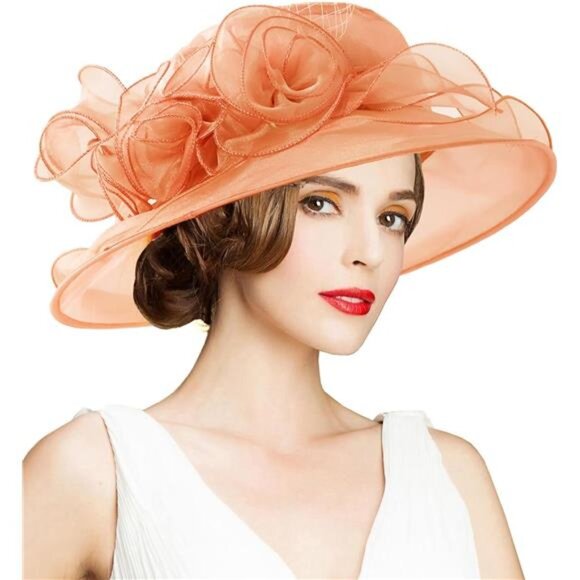 Women\'s Kentucky Hat Wide Brim Orange